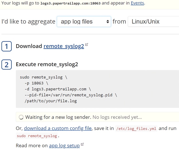 Remote_syslog2 daemon in Papertrail for troubleshooting issues with firewalls in DigitalOcean