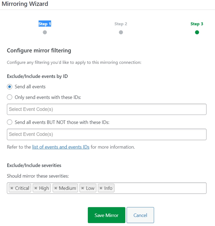 Configuring WordPress Activity Log mirroring