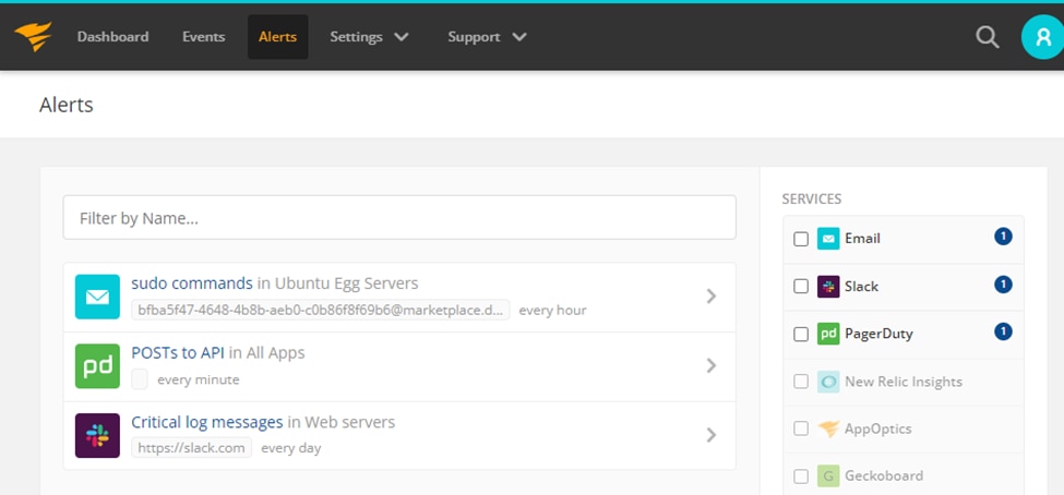 The Papertrail SaaS Add-On integrates with external messaging services